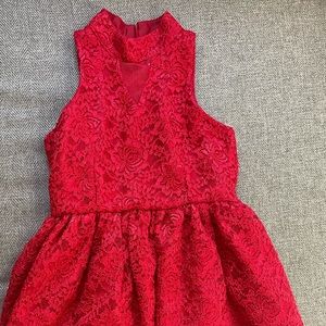 Girls size 7 red dress